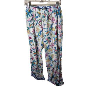 E by Eloise Pajama Pants Women's Small Metallic Colorful Anthropologie Bottoms